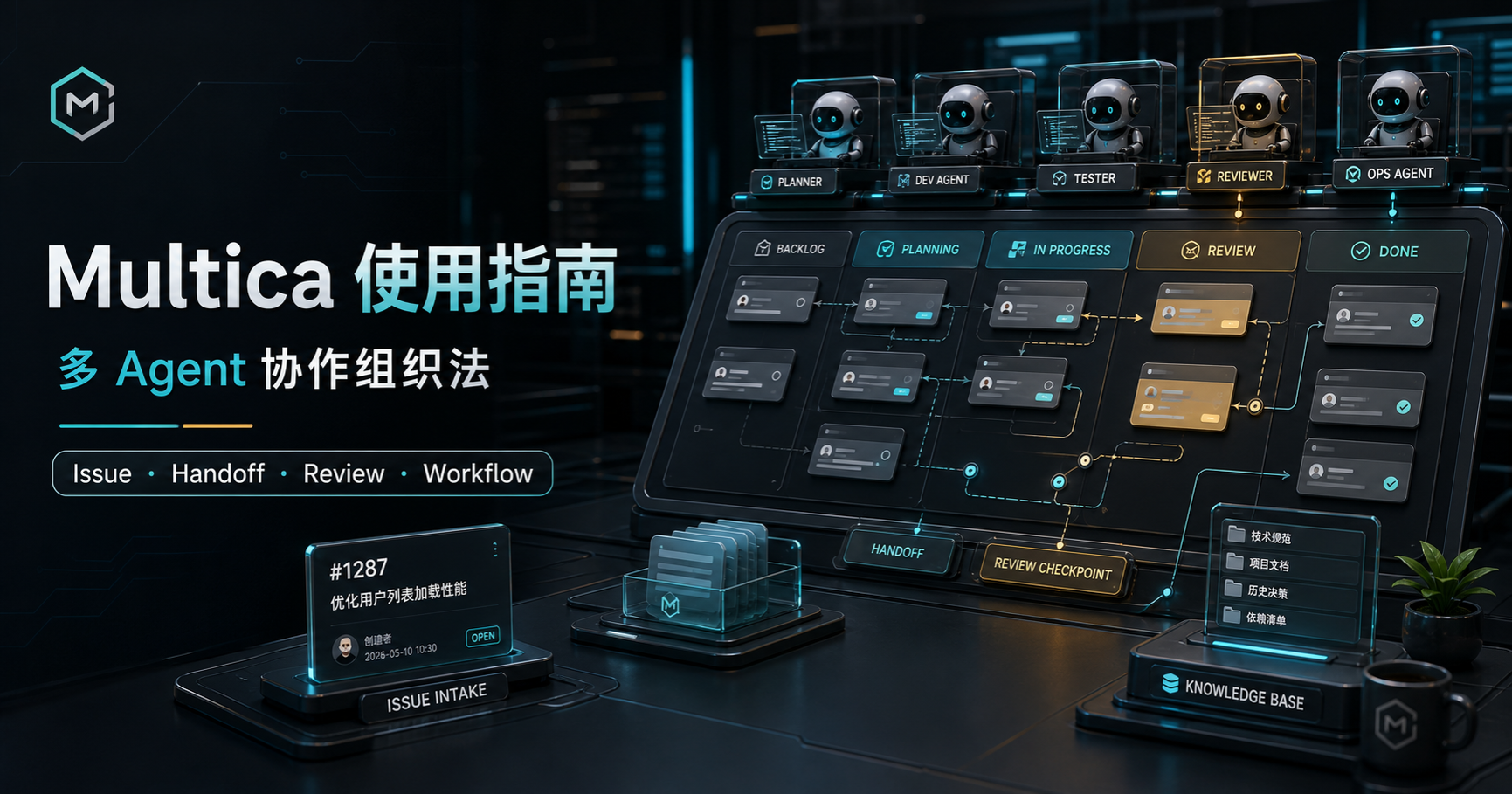 Multica 使用指南：Issue、Agent Workflow 与多人协作